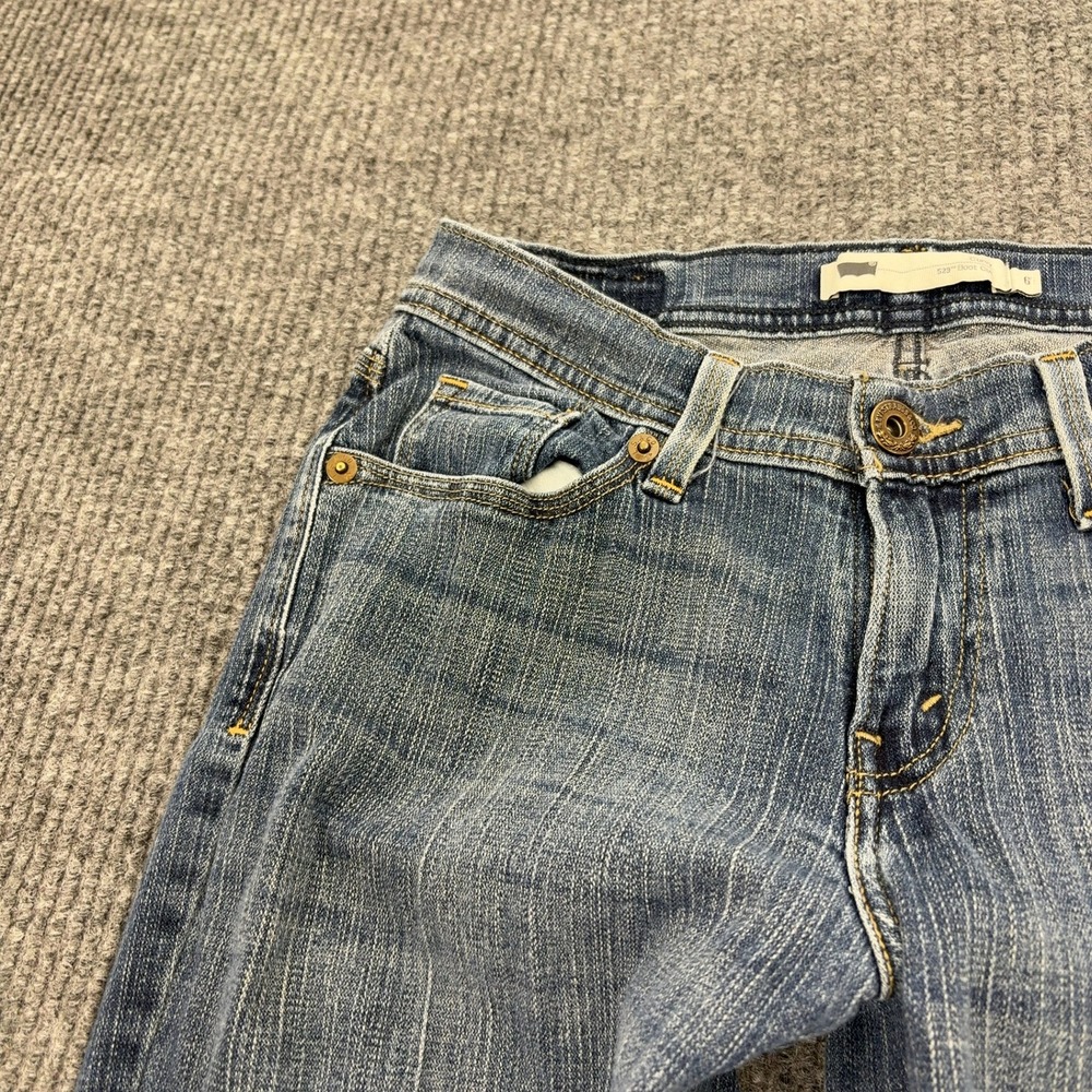 Levis Jeans Women 6 Blue Cotton 529 Curvy Bootcut Denim Stretch Casual Y2K - Picture 2 of 7